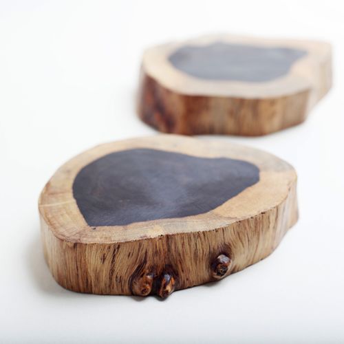 黑檀原木垫 木制品 木饼 杯垫饰品 工艺品 木器 拍摄道具 礼品
